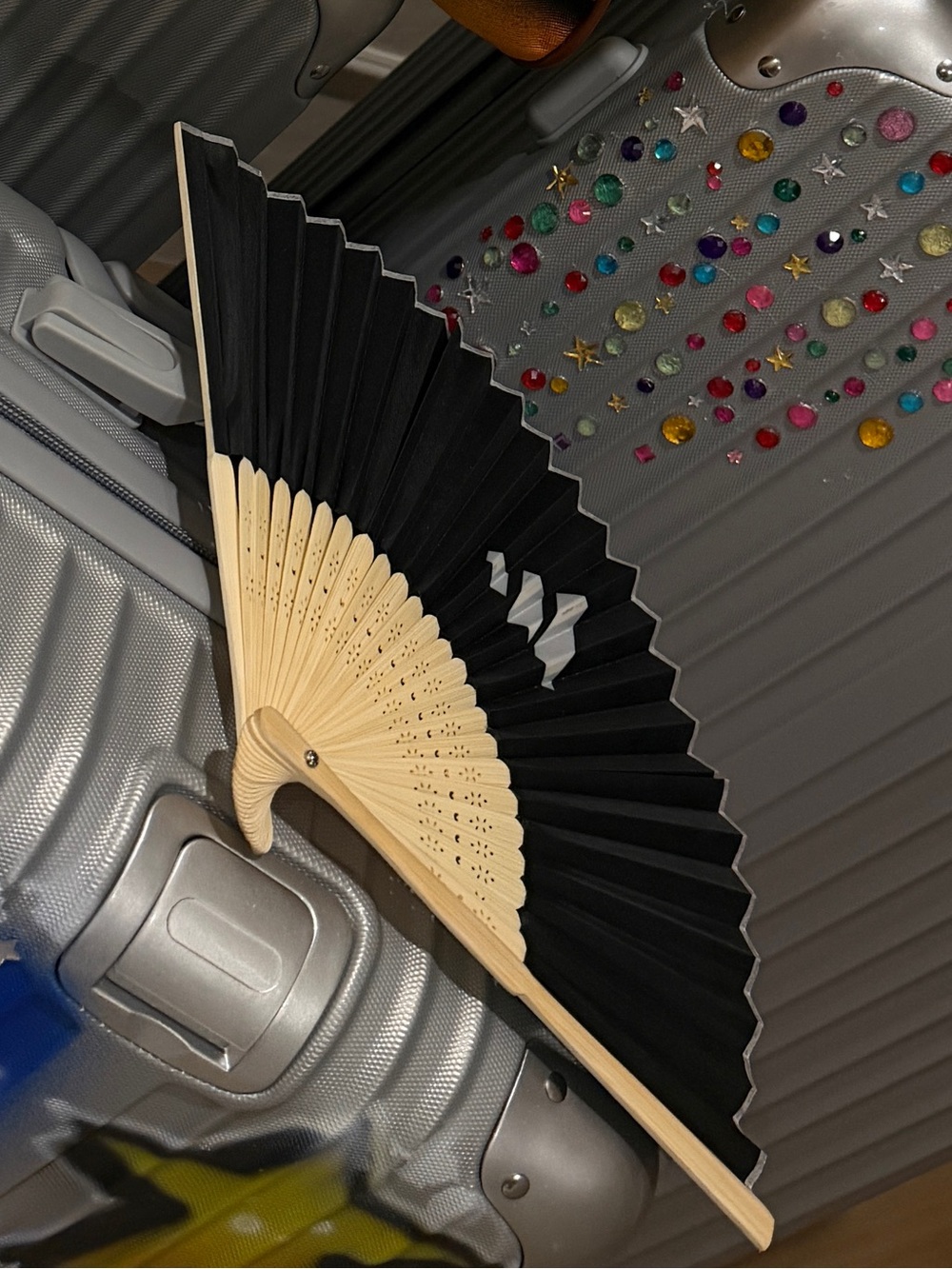 Black adidas Japanese hand fan from Japan limited edition